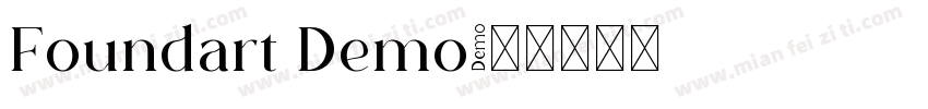 Foundart Demo字体转换